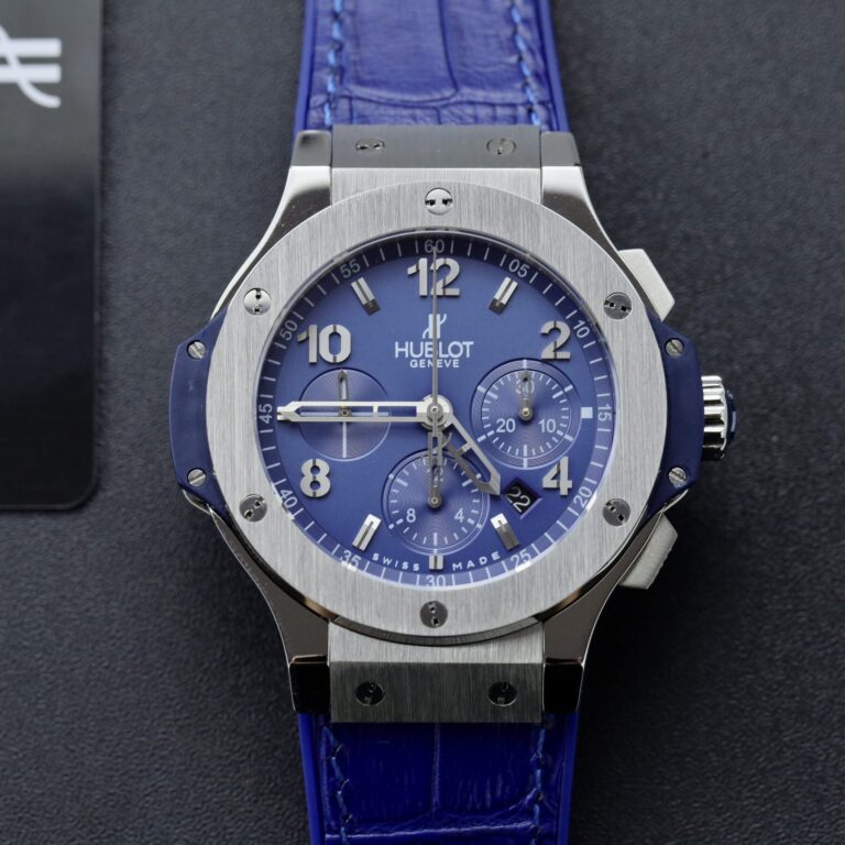 Hublot Big Bang Chronograph 44mm SS (Super Clone) Blue Dial – SC-HUBLOTC-14075