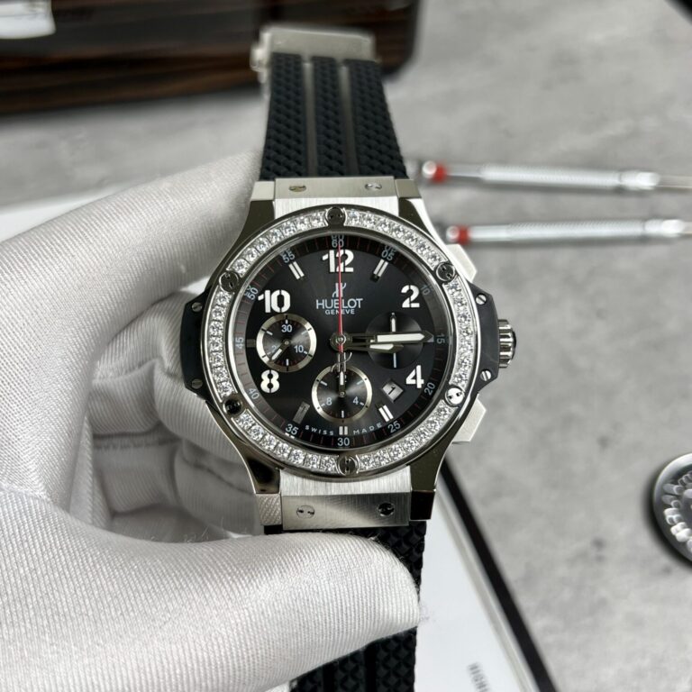 Hublot Big Bang Geneva Chronograph 44mm (Super Clone) Diamonds Bezel – SC-HUBLOTR-13523
