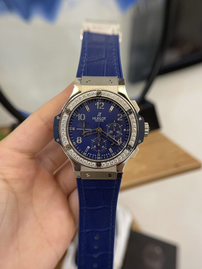 Hublot Big Bang 44mm Blue Dial with Diamond Bezel (Super Clone) – 1:1 Best Edition