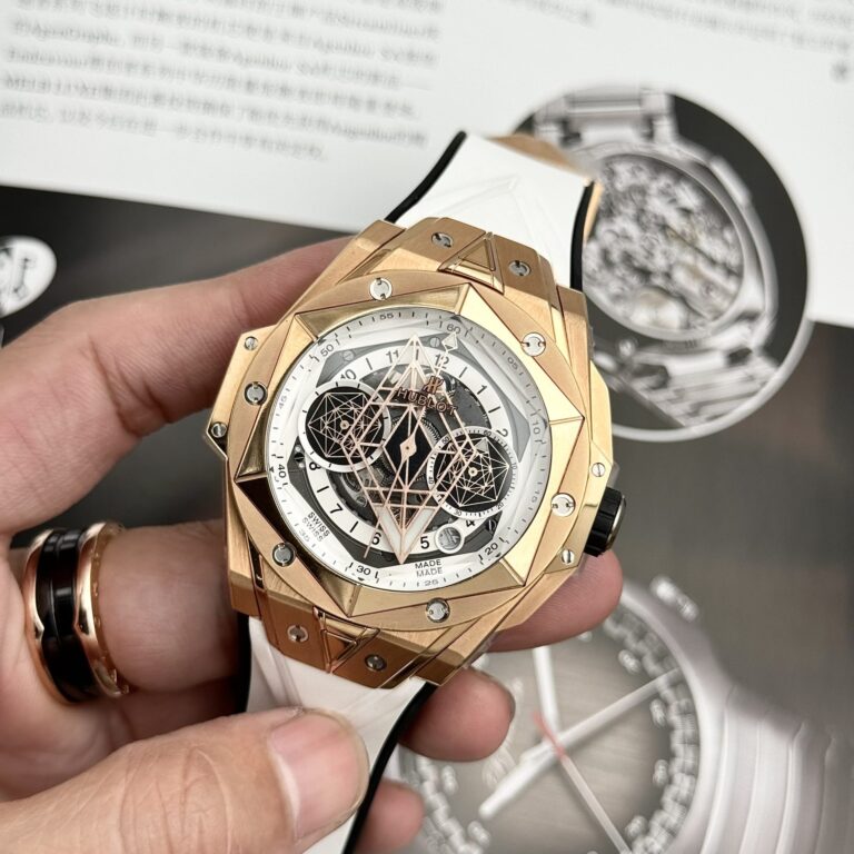 Hublot Big Bang Sang Bleu II 45mm King Gold (BBF Best Super Clone) White Dial – A1 Super Clone