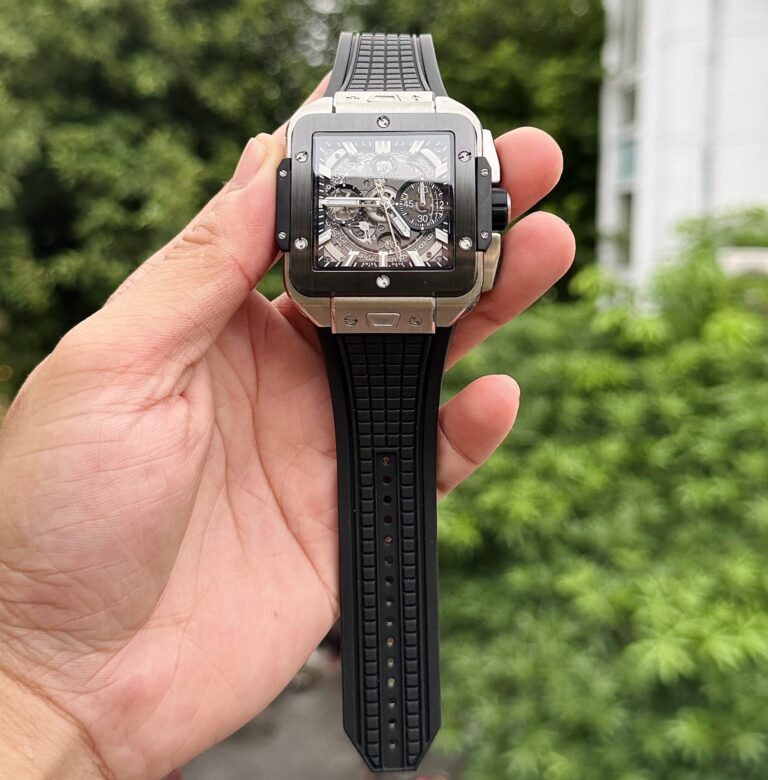 Hublot Big Bang Square 42mm Titanium (BBF Factory Super Clone) on Rubber Strap