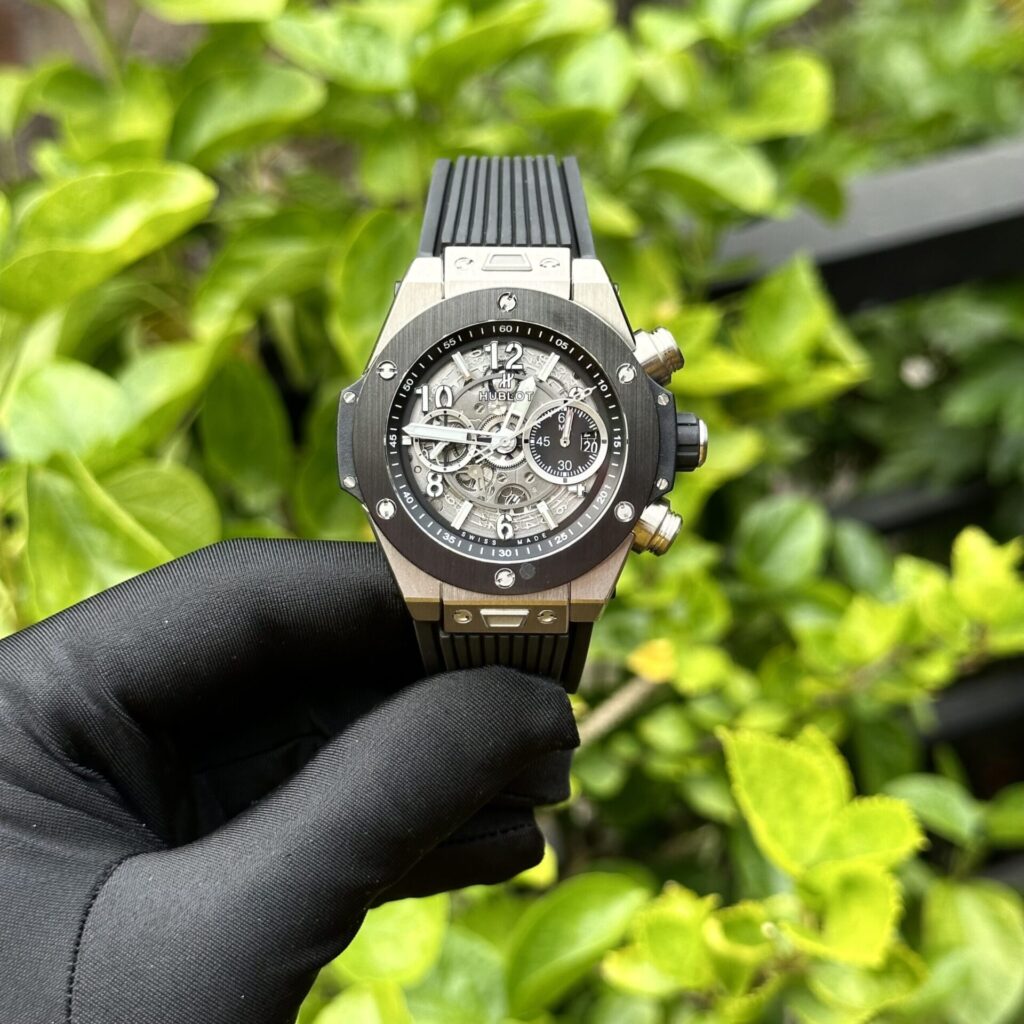 Hublot Big Bang Unico 44mm SS (Super Clone 1:1) Black Rubber Strap