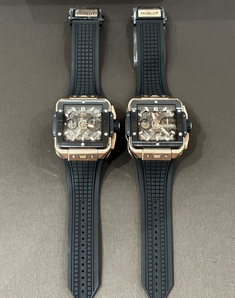 Hublot Big Big Square 42mm Rose Gold (Best Super Clone) Black Bezel – SC-HUBLOTB-12797