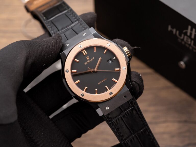 Hublot Classic Fusion Ceramic Demi Rose 42mm (GSF Super Clone) Leather Strap
