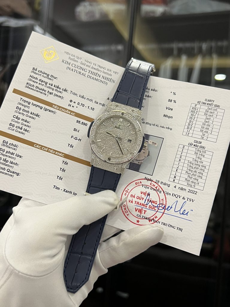 Hublot Classic Fusion 42mm (Best Super Clone) Custom Natural Diamonds