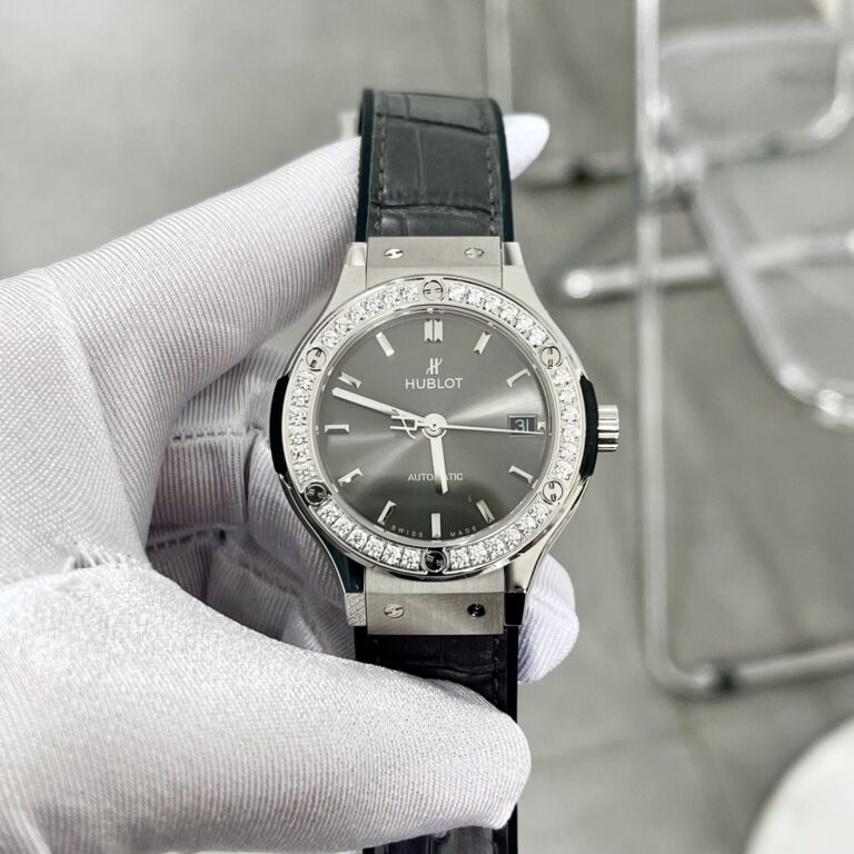 Hublot Classic Fusion 38mm (HB Factory Best Super Clone) Diamonds Grey Dial – SC-HUBLOTC-12714