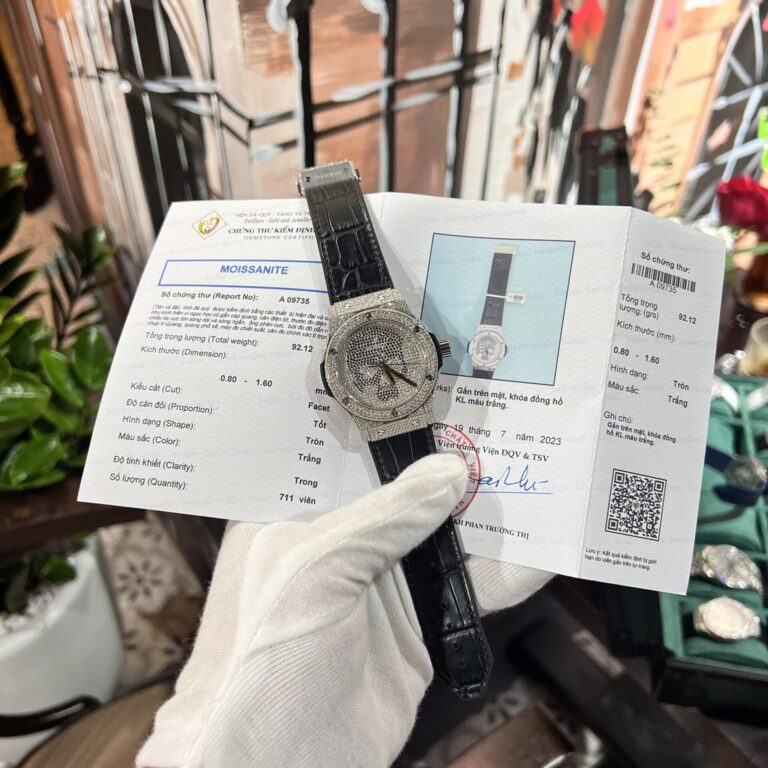 Hublot Classic Fusion 42mm (Super Clone) Moissanite Dial on Leather Strap – SC-HUBLOTC-12911