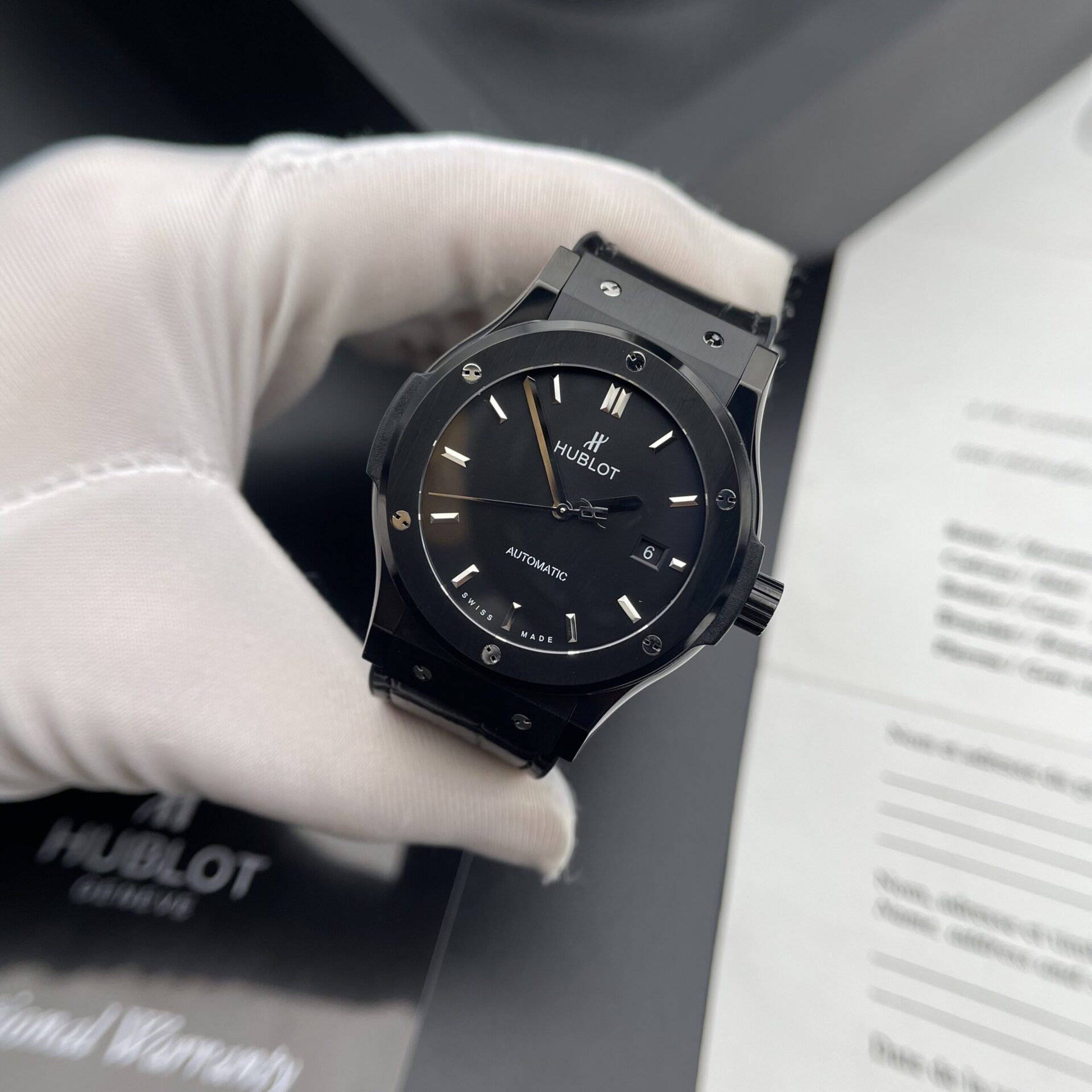 Hublot Classic Fusion Ceramic 42mm (HB Factory Super Clone) Black Dial – Clone Watch