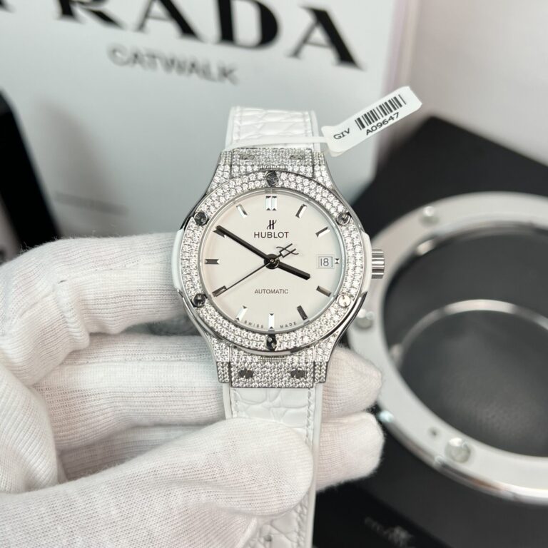 Hublot Full Moissanite Diamond White 38mm (HB Factory Super Clone)