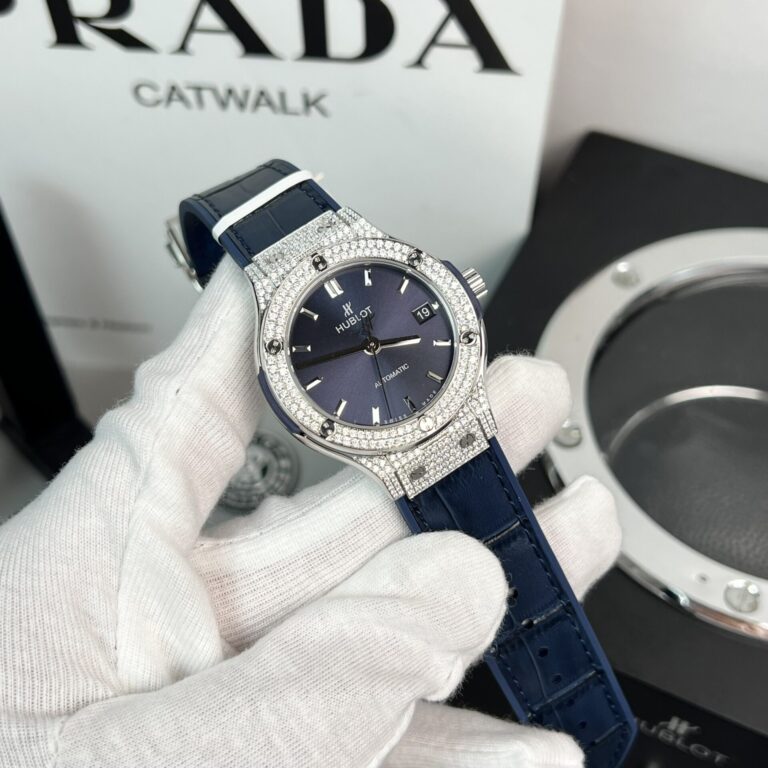 Hublot Classic Fusion Moissanite Diamond Blue 38mm (Super Clone) – SC-HUBLOTC-13122