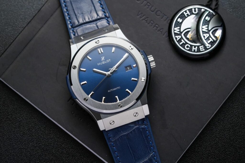 Hublot Classic Fusion Titanium 42mm (JJF Factory Super Clone) Blue Dial
