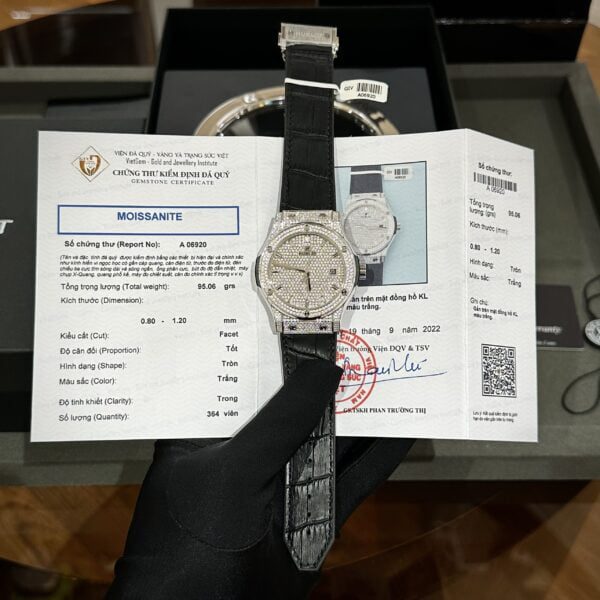 Hublot Classic Fusion Custom 42mm Moissanite Diamonds (Super Clone) – SC-HUBLOTR-13971