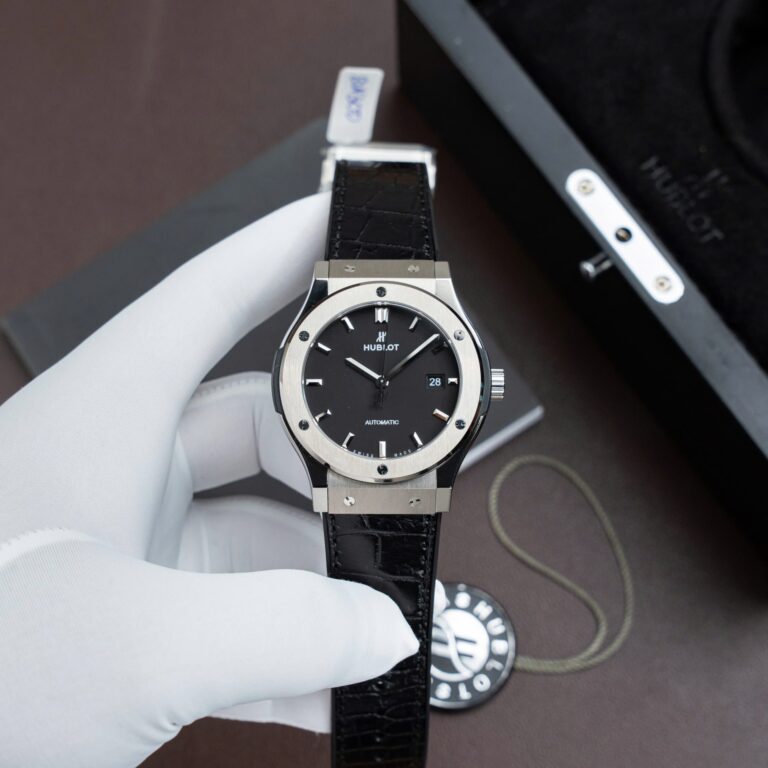 Hublot Classic Fusion Titanium 42mm (Super Clone) Black Dial – SW300 Movement