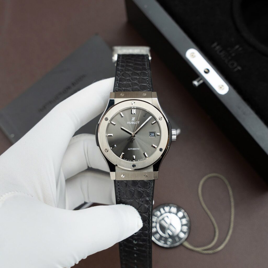 Hublot Classic Fusion 42mm Titanium (Super Clone) Gray Dial – SW300 Movement
