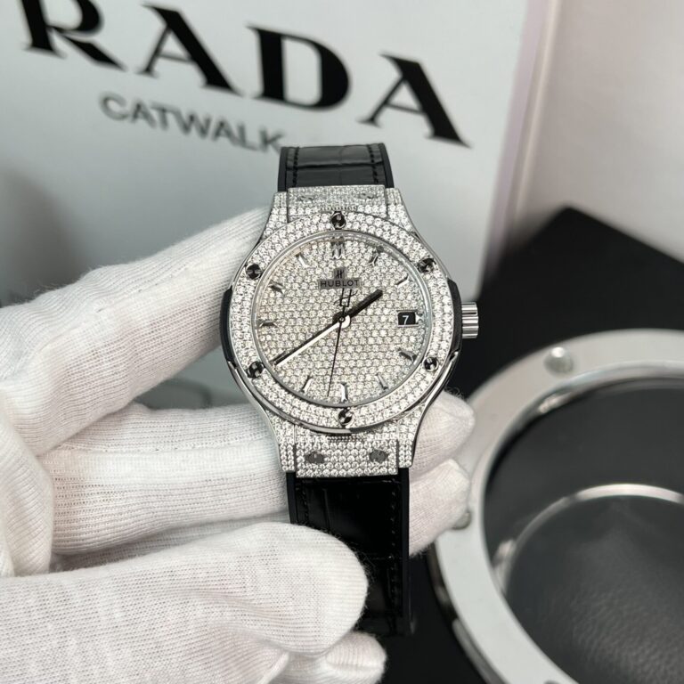 Hublot Classic Fusion 38mm Moissanite Replica (Super Clone) Black Dial – HBF