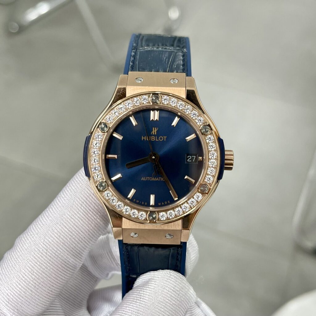 Hublot Classic Fusion King Gold 38mm (HB Factory Super Clone) Blue Dial – Replica Watch