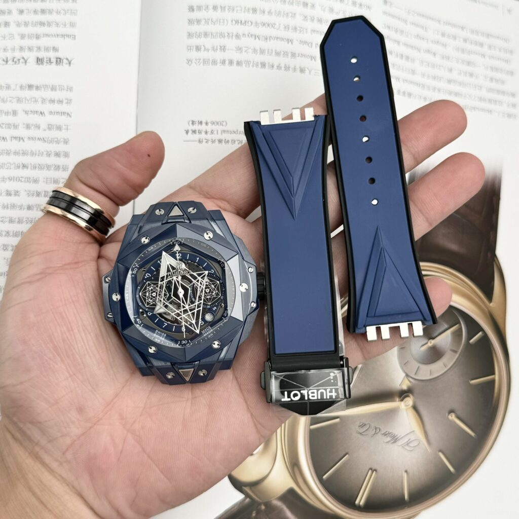 Hublot Big Bang Sang Bleu II 45mm Blue Ceramic (BBF Factory Super Clone) – Unidirectional Bezel