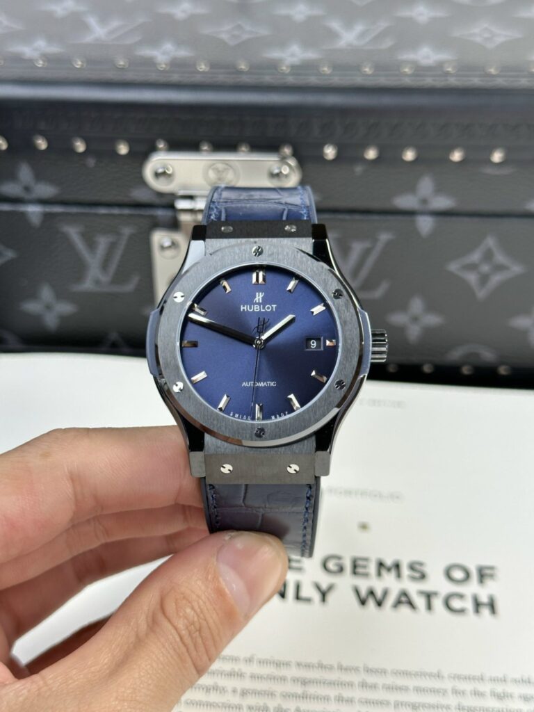 Hublot Classic Fusion 42mm Ceramic (Super Clone) Refined Blue Dial – SC-HUBLOTC-12636