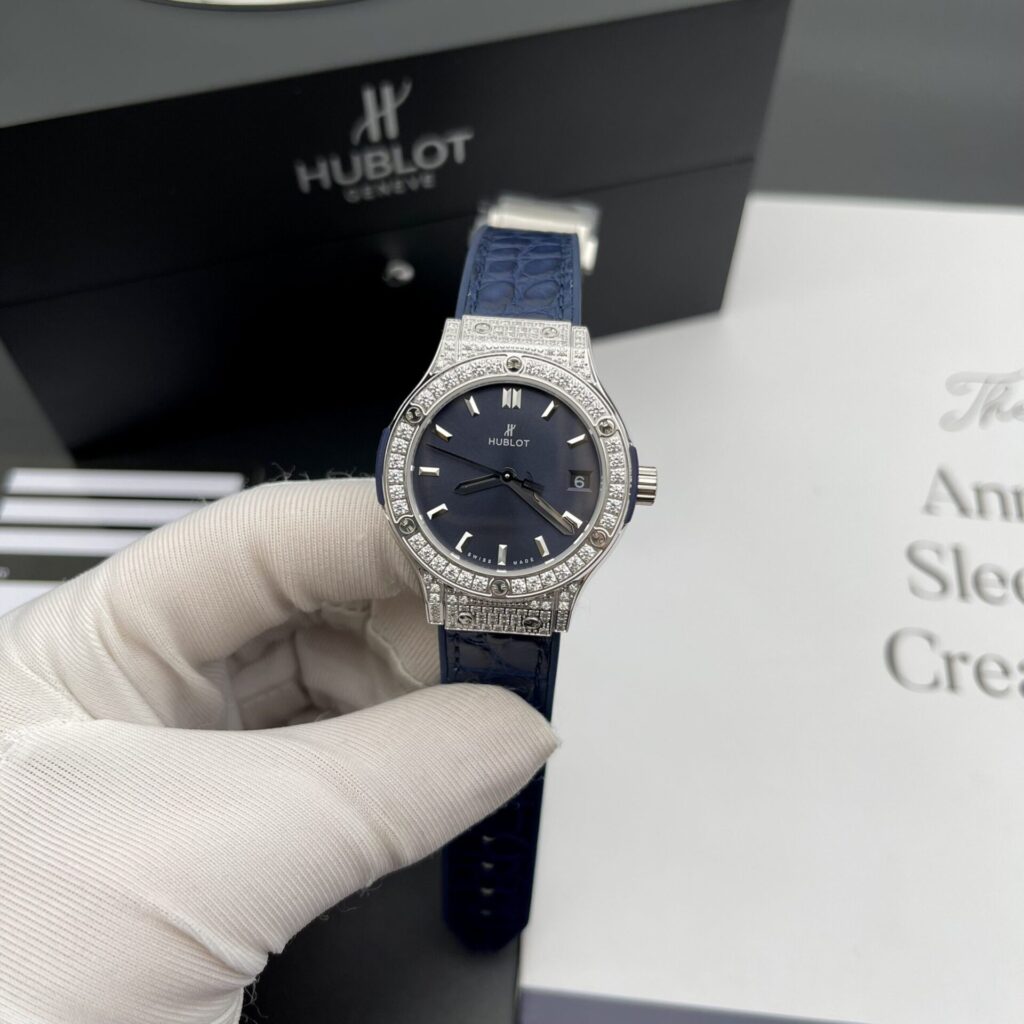 Hublot Classic Fusion 33mm (HB Factory Super Clone) Blue Dial – Women’s Timepiece