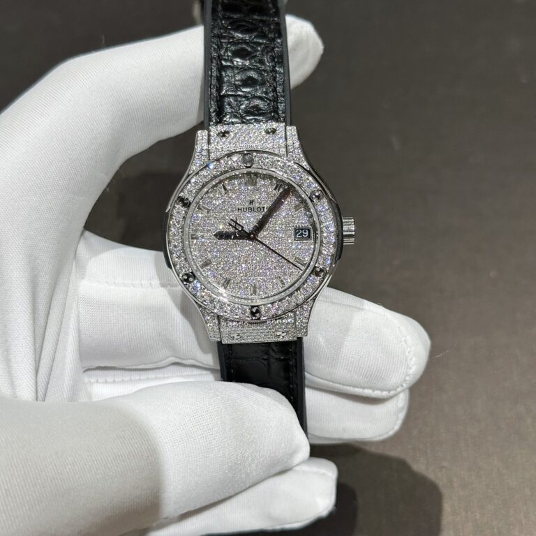Hublot Classic Fusion 33mm (Super Clone) Full Moissanite Diamond Set