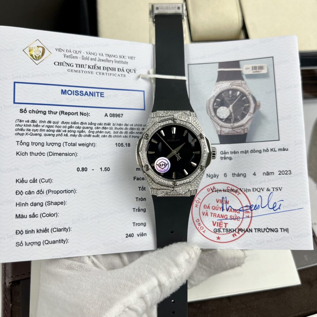 Hublot Orlinski 40mm (APS Factory Super Clone) Black Dial with Custom Moissanite Diamonds