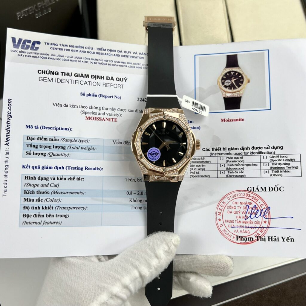 Hublot Orlinski King Gold 40mm (Custom Moissanite Diamonds) Black Dial – Super Clone