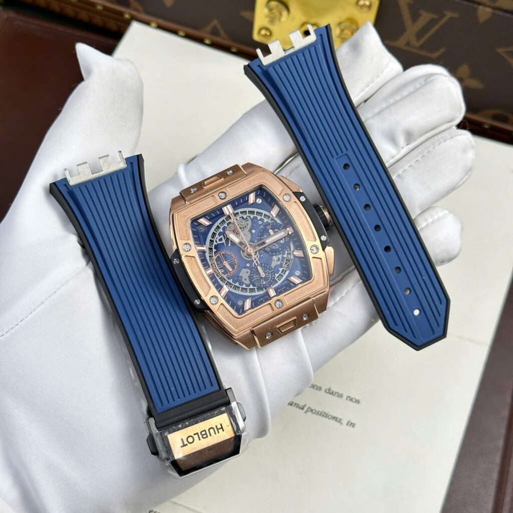 Hublot Spirit Of Big Bang King Gold 42mm (BBF Super Clone) Blue Dial – Replica