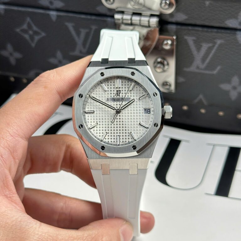 Audemars Piguet Royal Oak 15500 41mm SS (APS Factory) White Dial – Replica