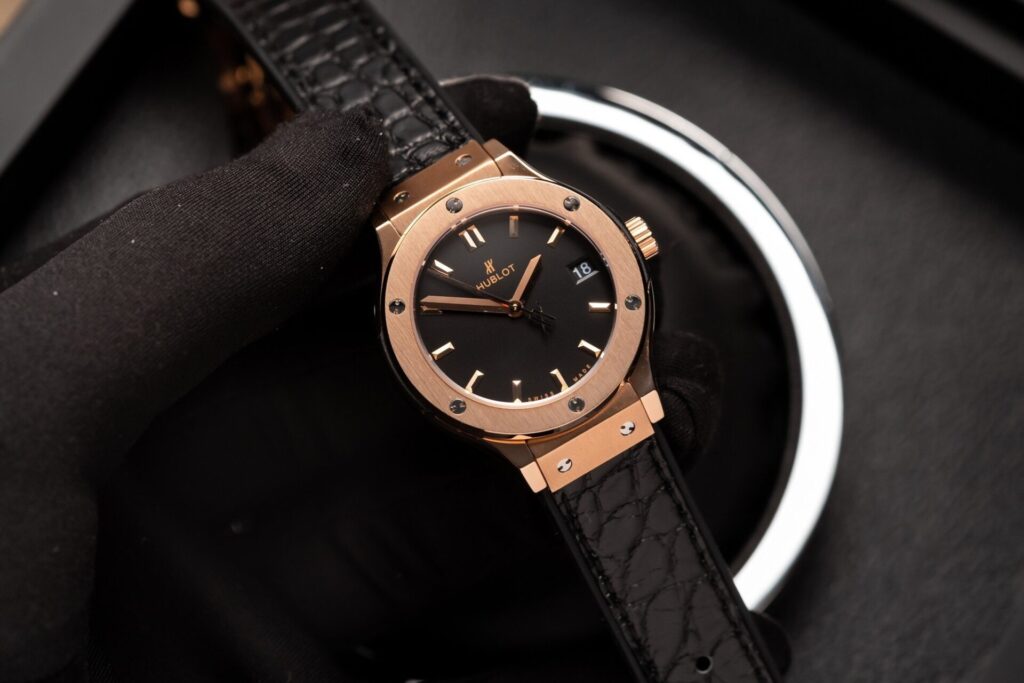 Hublot Classic Fusion King Gold 33mm (Super Clone) Leather Strap