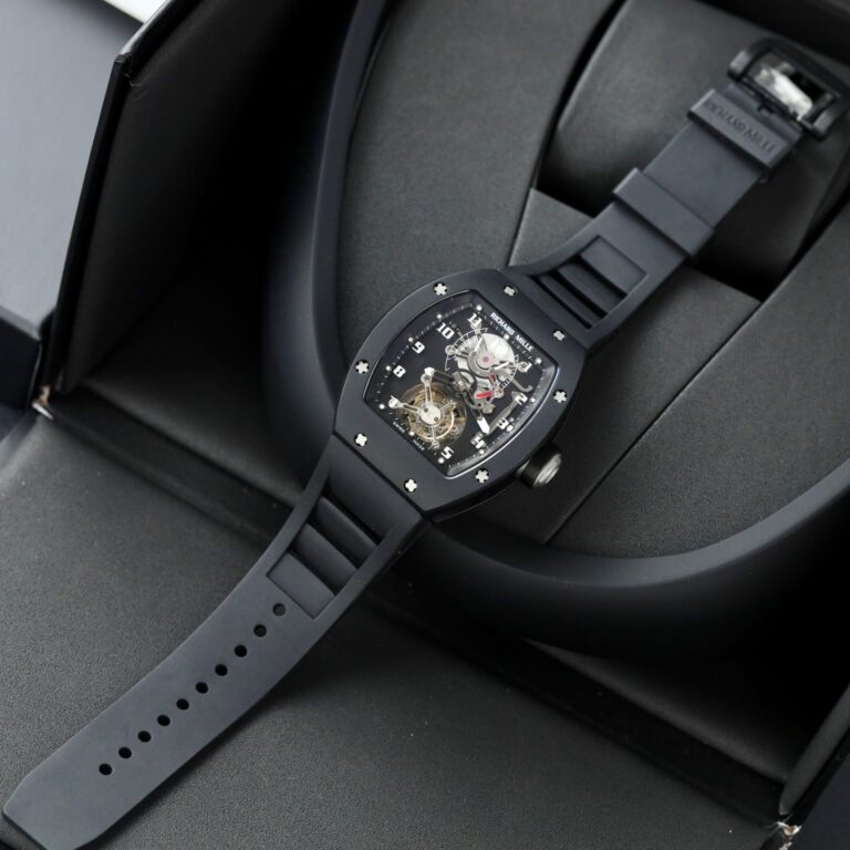 Richard Mille RM001 Tourbillon 42mm Black Ceramic (Super Clone) – Black Dial