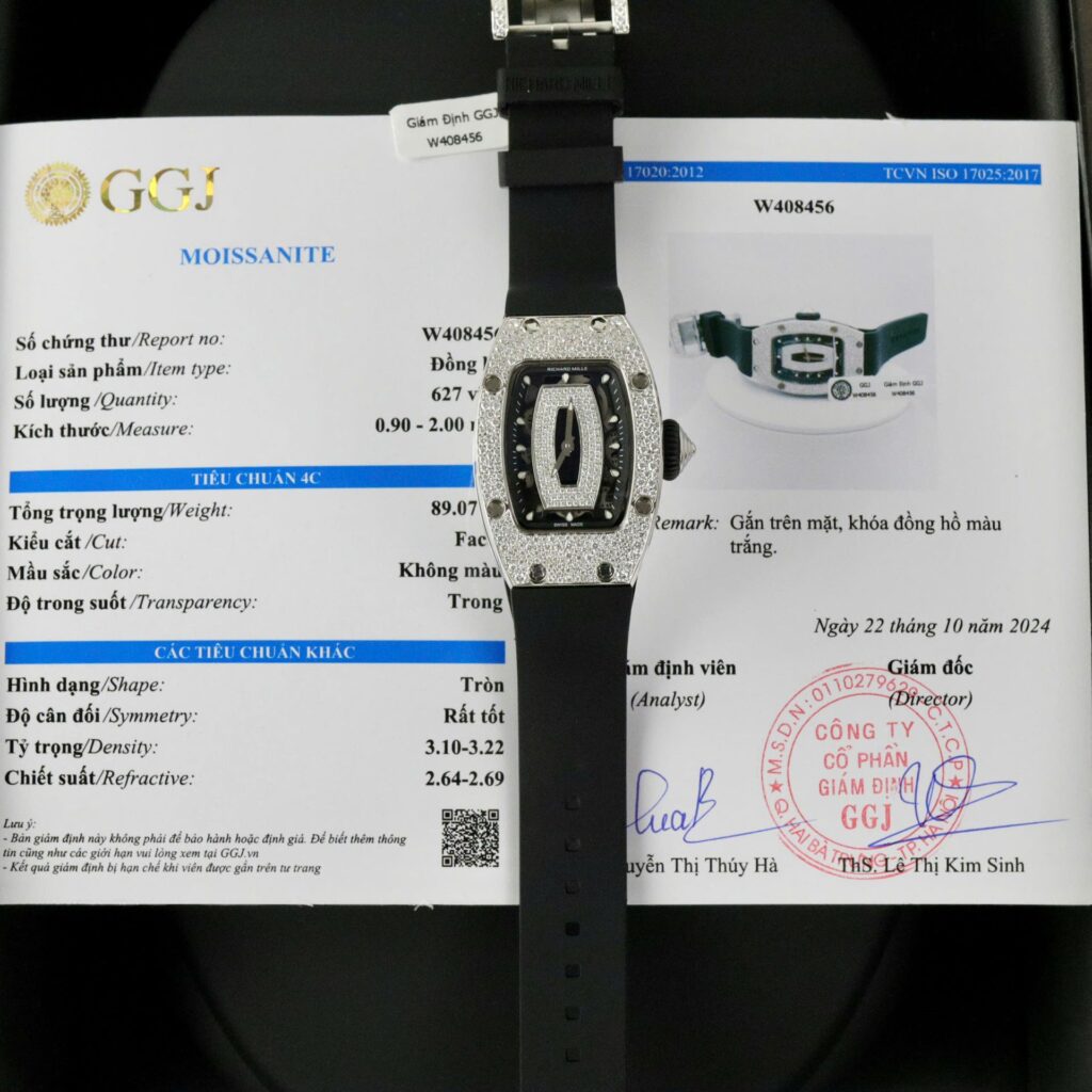 Richard Mille RM007 36mm (Best Super Clone) Moissanite Diamonds Custom