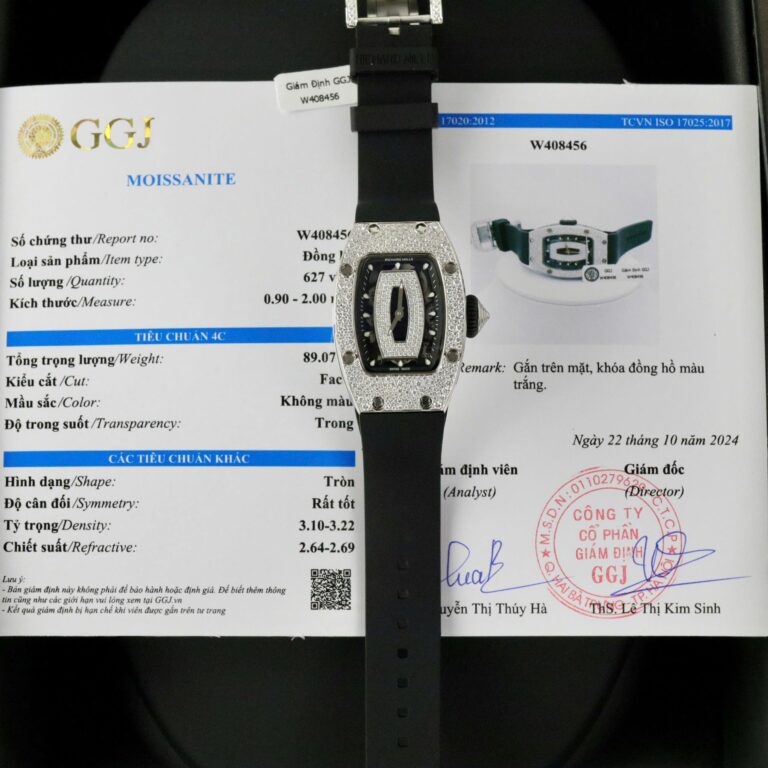 Richard Mille RM007 36mm (Best Super Clone) Moissanite Diamonds Custom