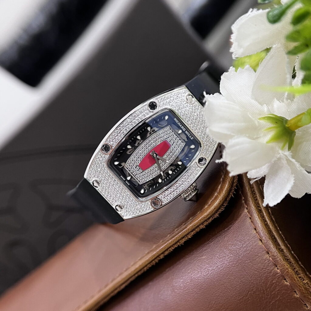 Richard Mille RM007 36mm (Super Clone) Red Dial on Rubber Strap