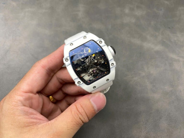 Richard Mille RM27-02 Rafael Nadal Tourbillon 40x48mm White Carbom (Best Replica Watches) – 1:1 Best Edition