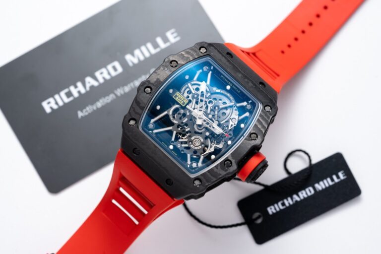 Richard Mille RM35-01 45mm (Replica 1:1) Red Rubber Strap
