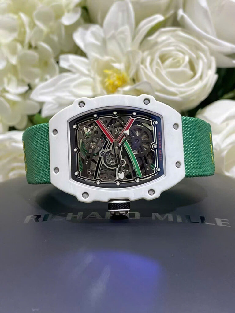 Richard Mille RM67-02 38.7×47.52mm White Carbon (Best Super Clone) – Weight 37 Grams