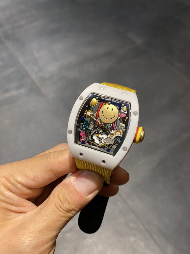 Richard Mille RM88 Smiley 42mm White Ceramic (Super Clone) – RM-RICHARD-11849