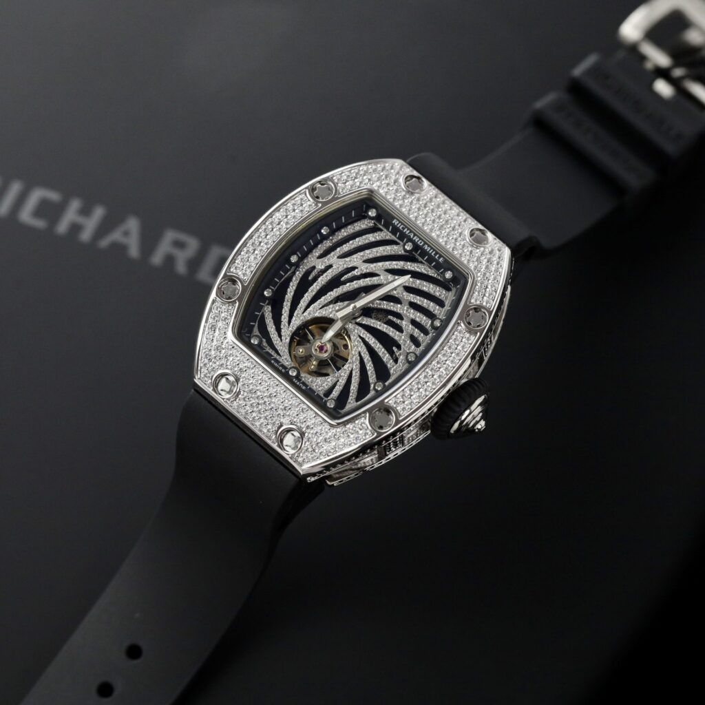 Richard Mille RM51-02 40mm (Super Clone) Rhinestone on Rubber Strap