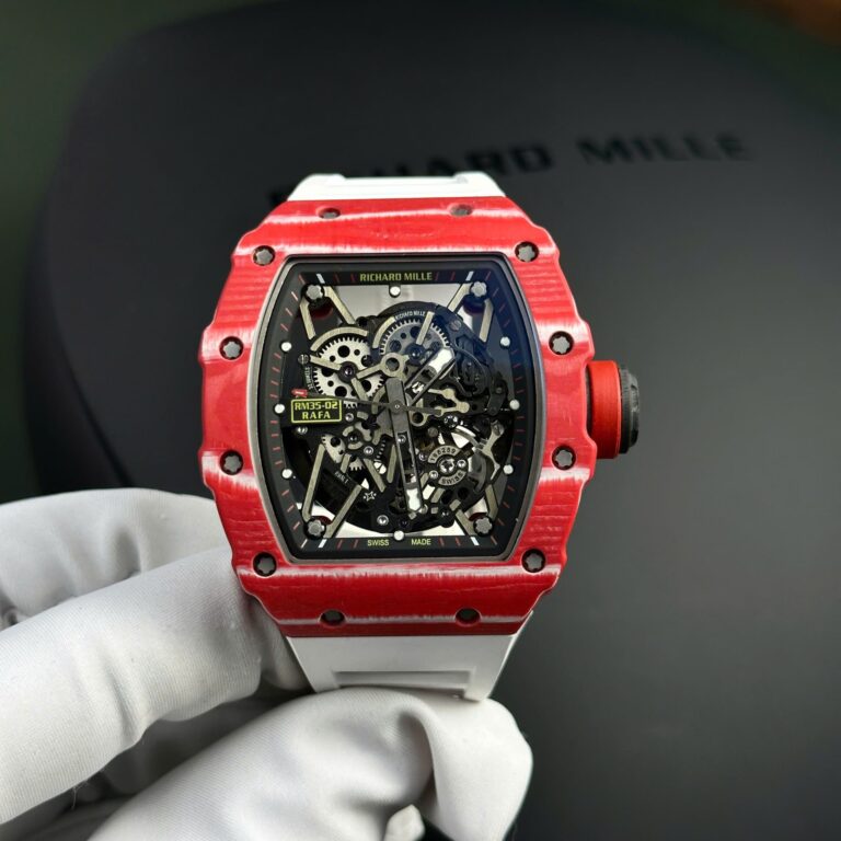 Richard Mille RM35-02 Rafael Nadal 44mm Red Quartz TPT (Super Clone) – 1:1 Best Edition