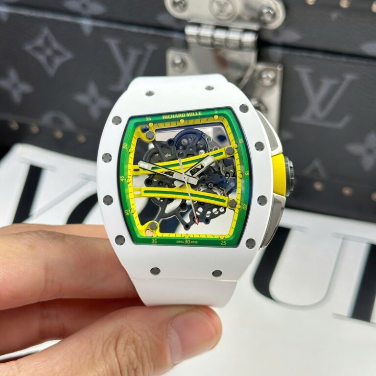 Richard Mille RM61-01 Yohan Blake 42.7×50.23mm Ceramic White (ZF Best Super Clone) Manual Winding
