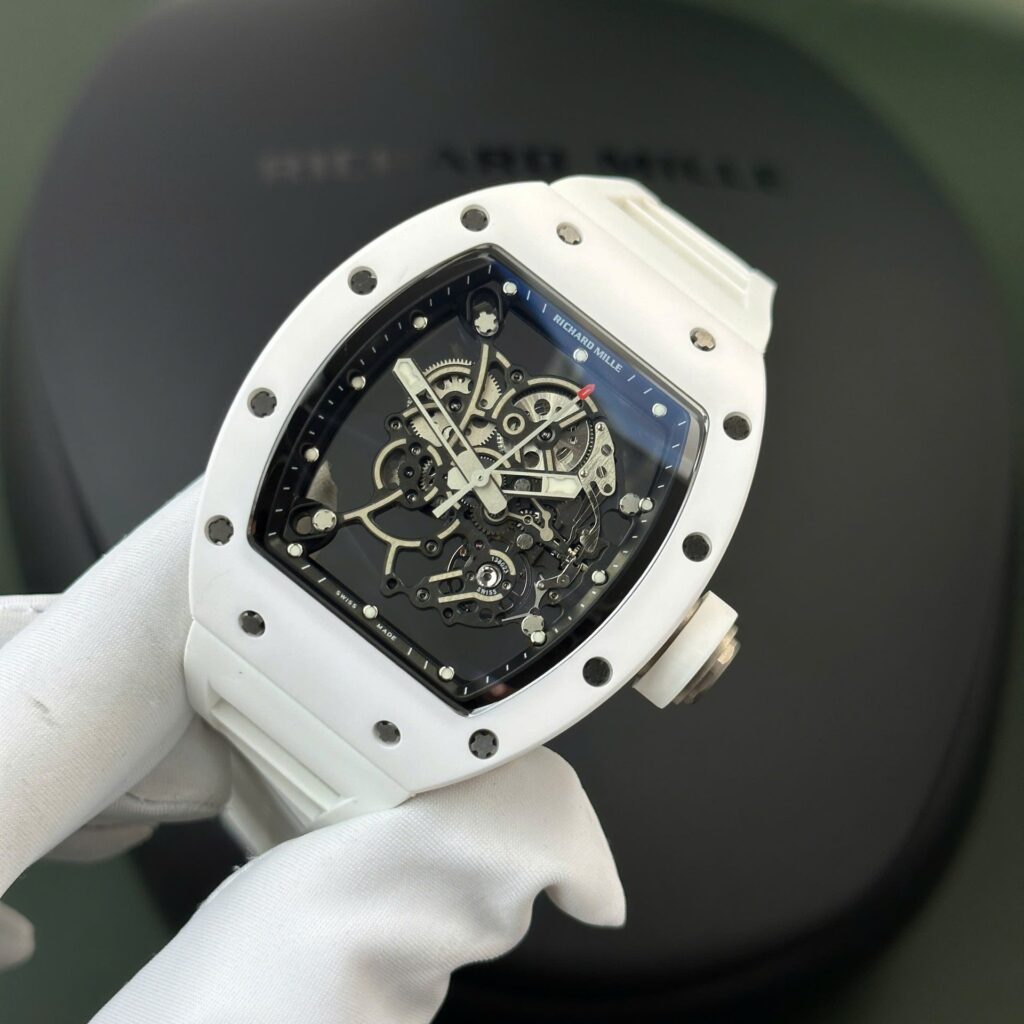Richard Mille RM055 Bubba Watson 42.7×49.7mm White Ceramic (BBR Factory Best Super Clone)