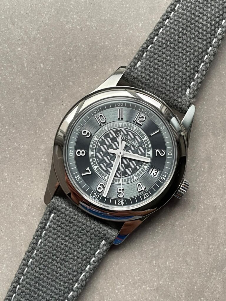 Patek Philippe Calatrava 6007A-001 40mm SS (ZF 1:1 Best Edition) Grey Dial on Grey Leather Strap – A324CS Super Clone
