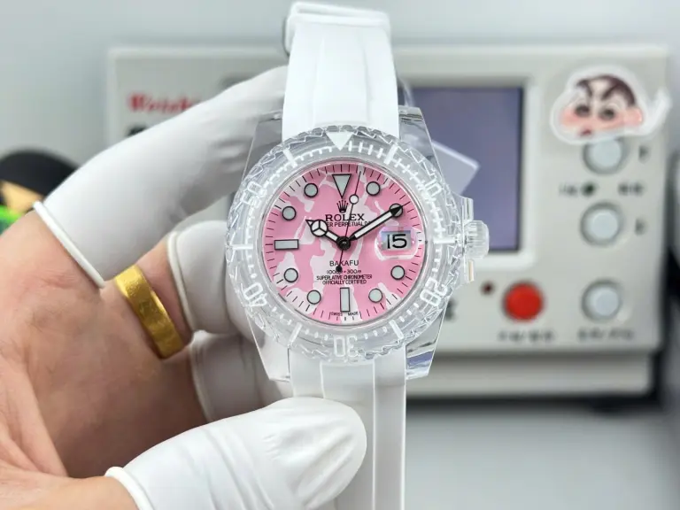 Rolex Submariner Phantomlab 40mm SS (Super Clone) Pink Dial on Stainless Steel Oyster Bracelet – Swiss Automatic Movement