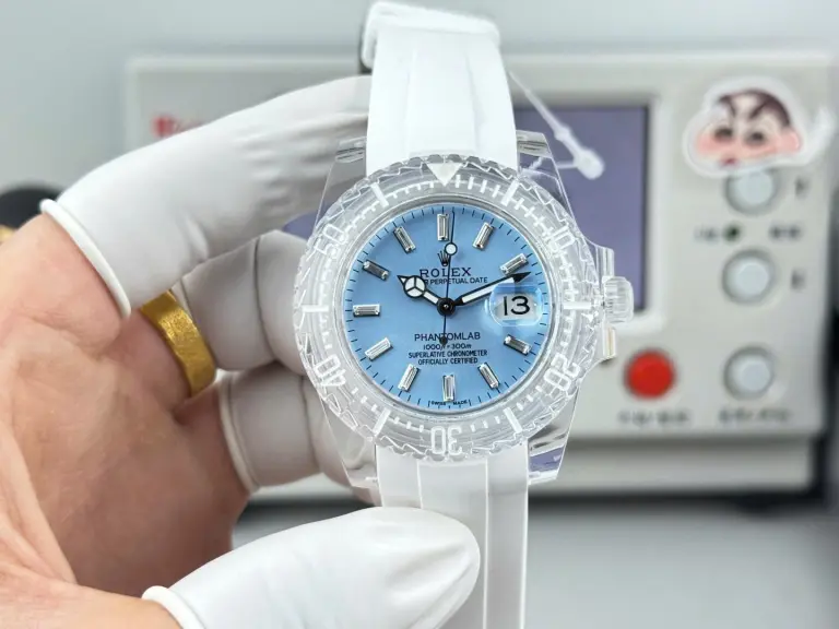 Rolex Submariner Phantomlab 40mm SS (Super Clone) Ice Blue Dial on Stainless Steel Oyster Bracelet – Clone Calibre 3135