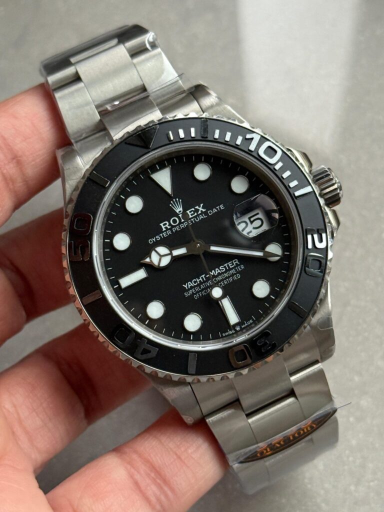 Rolex Yacht-Master 226627 40mm Titanium (QF 1:1 Best Edition) Black Dial on Titanium Bracelet – VR3235 Super Clone