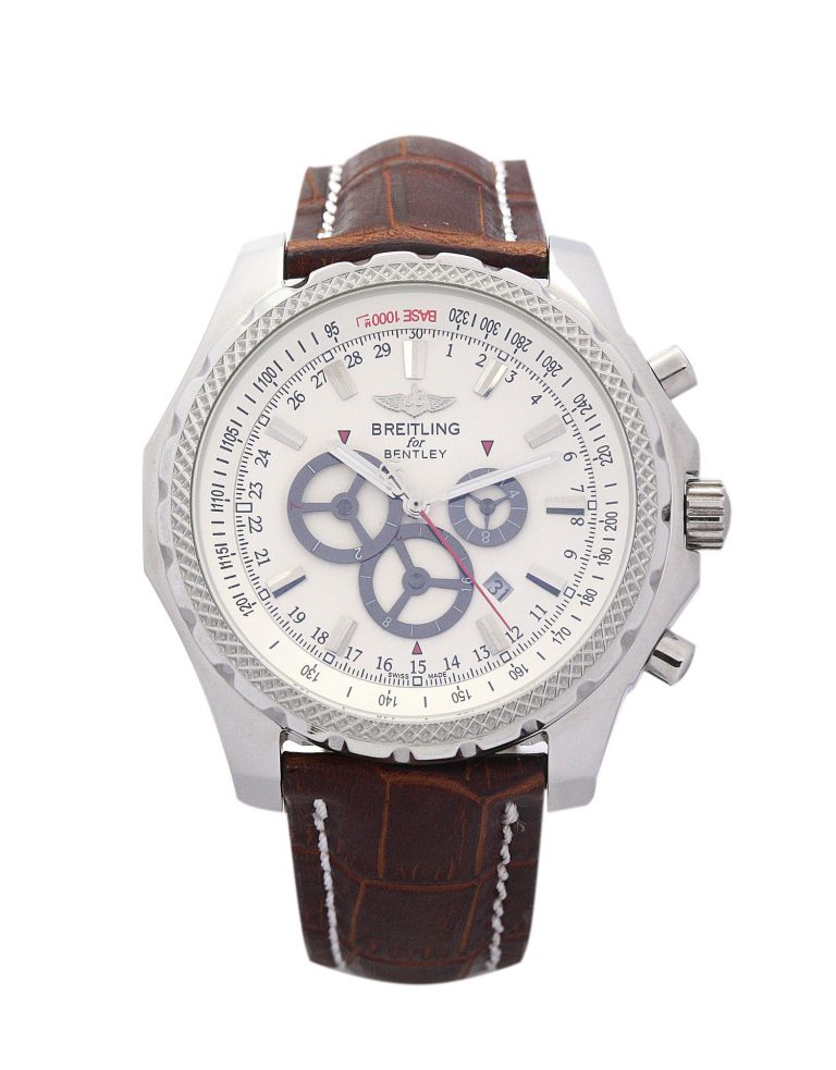 Breitling Bentley GT A13362 (Super Clone) 44.8mm SS – Silver Storm Dial on Stainless Steel Bracelet