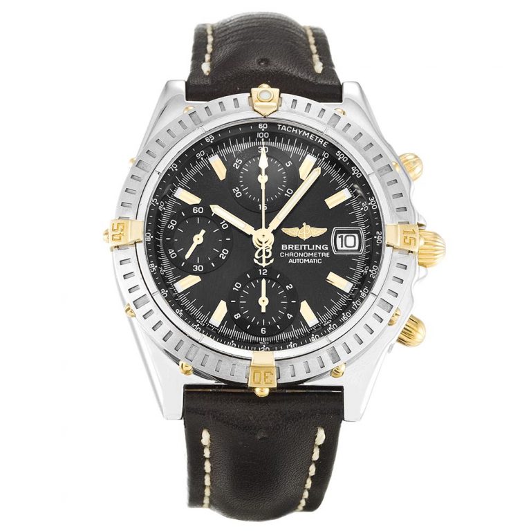 Breitling Chronomat B13352 (Super Clone) 44mm SS with 18k Gold Accents – Slate Grey Dial on Stainless Steel & 18k Gold Pilot Bracelet