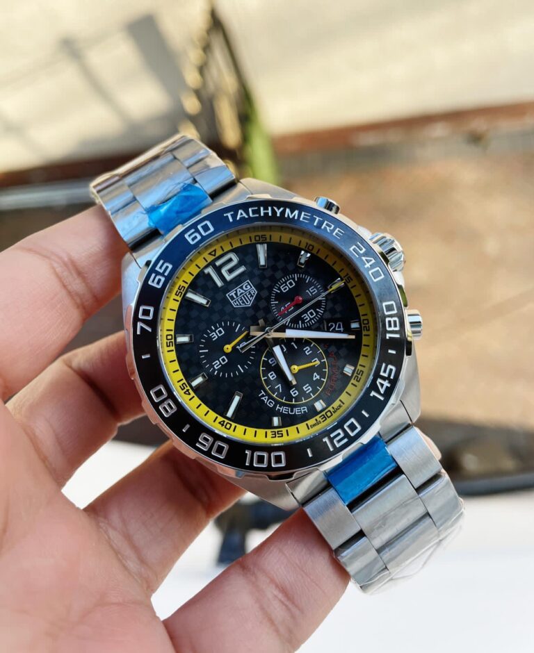 TAG Heuer Formula 1 42mm SS (OGF Super Clone) Black Dial on Stainless Steel Strap – TAG Heuer Quartz
