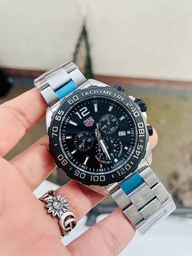 TAG Heuer Formula 1 SC-TAGFORM-36008 41mm SS (Super Clone) Black Dial on Stainless Steel Strap – Quartz Movement