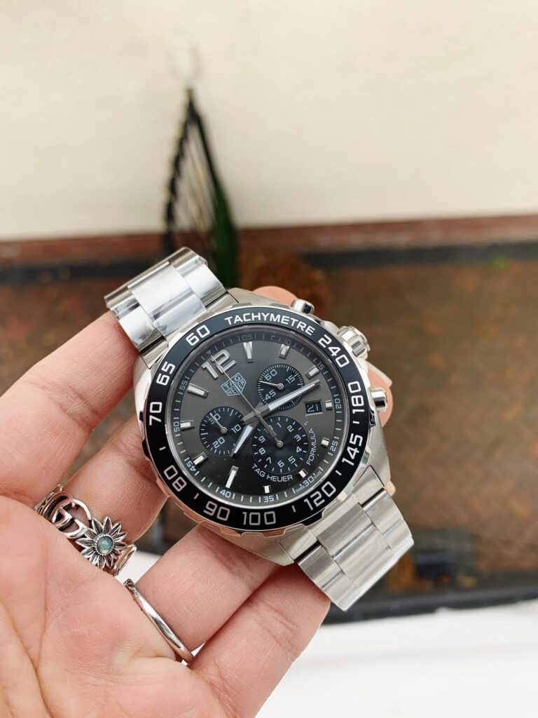 TAG Heuer Formula 1 Series (Super Clone) 41mm SS – Black Dial on Stainless Steel Link Bracelet – Swiss 2824-2 Automatic